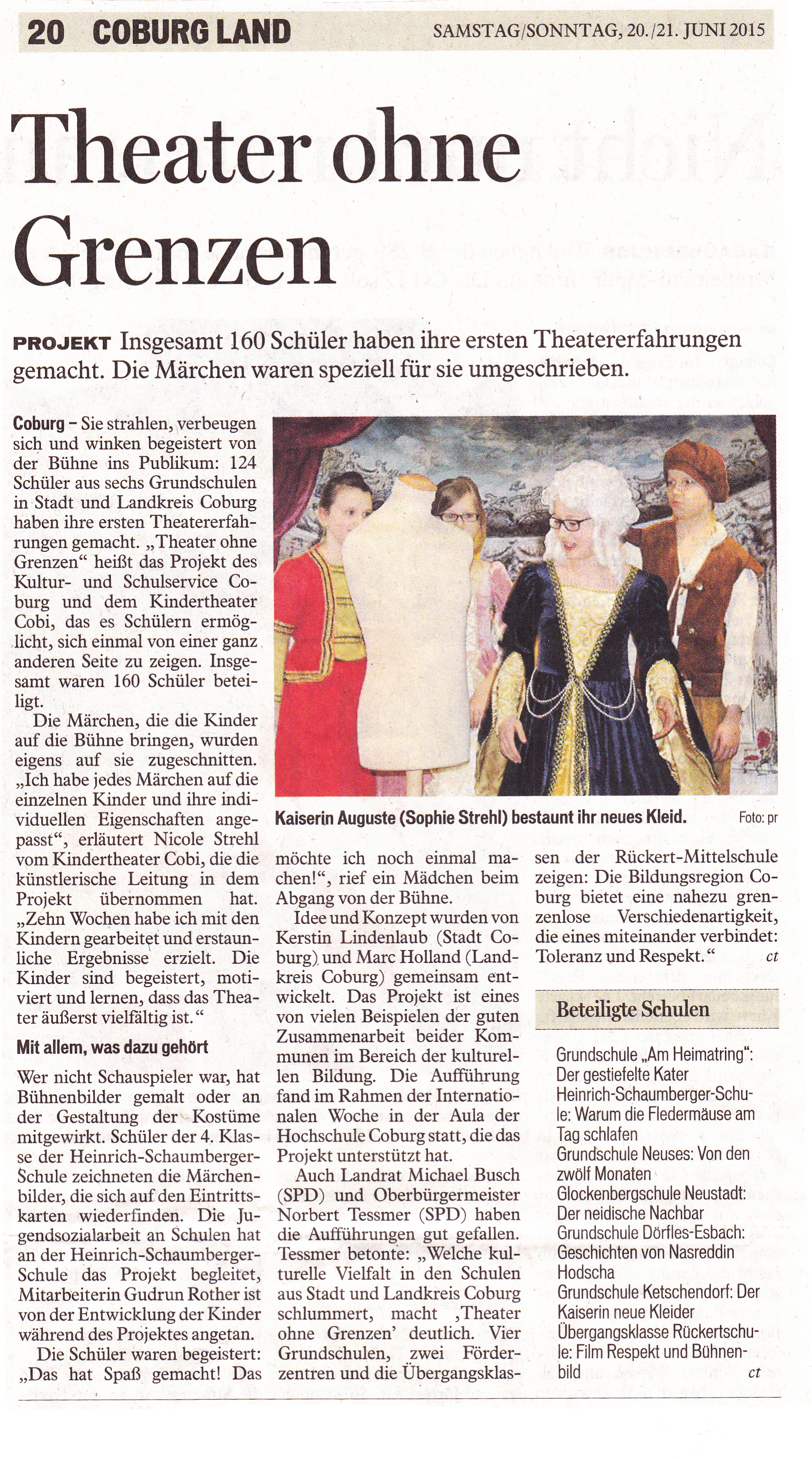 Theater ohne Grenzen_Tageblatt